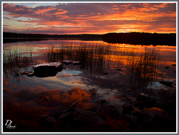 Wallace Lake sunset
